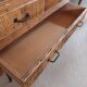 Vintage rattan chest of drawers