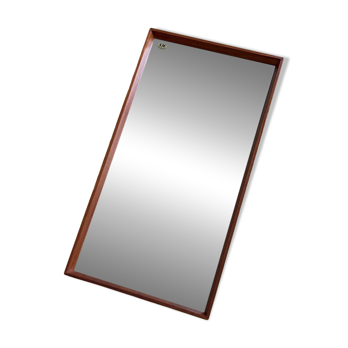 Danish Teak Wall Mirror 1960s