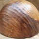 Carved wooden fruit cup