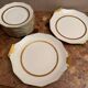 F. Legrand Limoges - Dessert Service 2 Cake/Pie Plates + 11 Plates