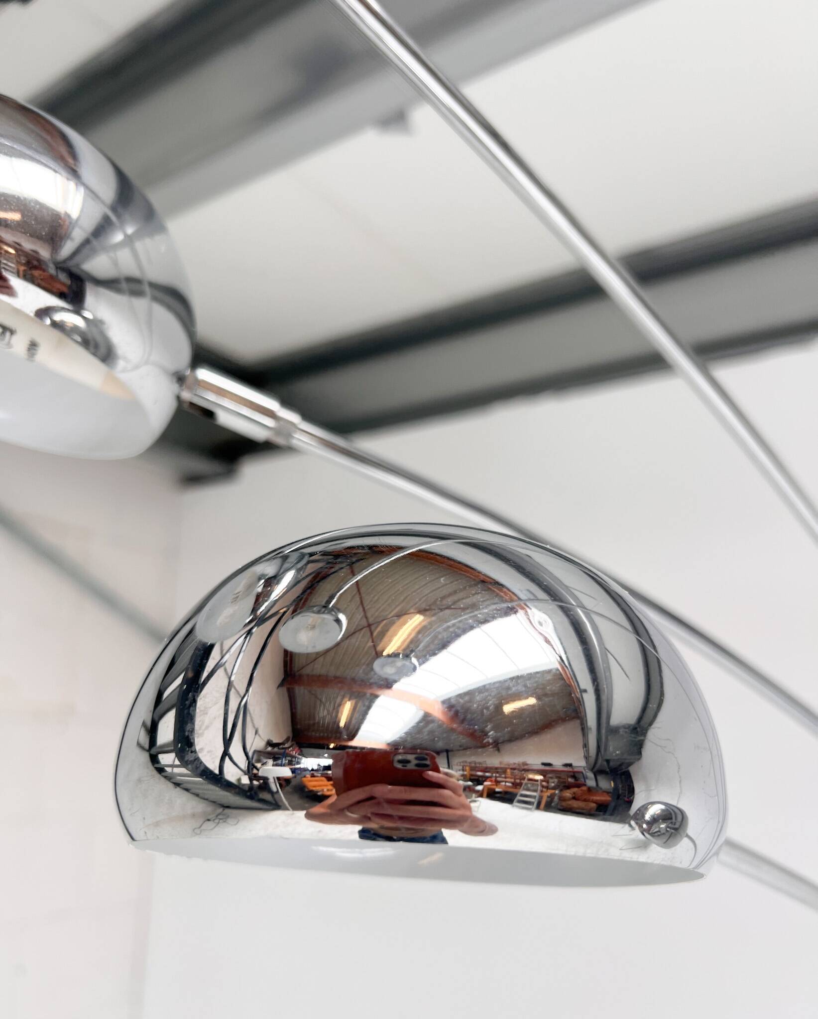 XL arc lamp by WOFI Leuchten from the 1970s