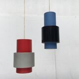 Mid-century metal pendant lights, set of 2