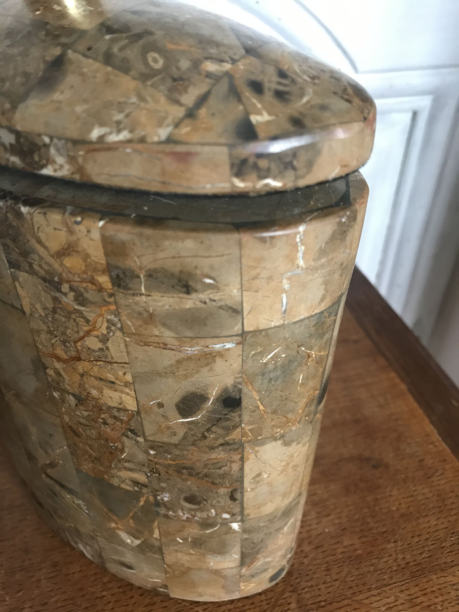 Lampe en pierre vintage