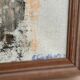 Swedish Original Oil on Canvas – "Abstract Composition" by Eivor Lindberg – 1967 – Signed – Vintage and Framed – 68 × 52 cm (26.8 in × 20.5 in)