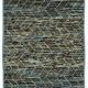 Handwoven Turkish Rustic 90 cm x 320 cm Blue Wool Runner Carpet