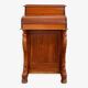 20th century Davenport desk with walnut piano top