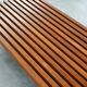 French slatted wood coffee table / bench, 1960s