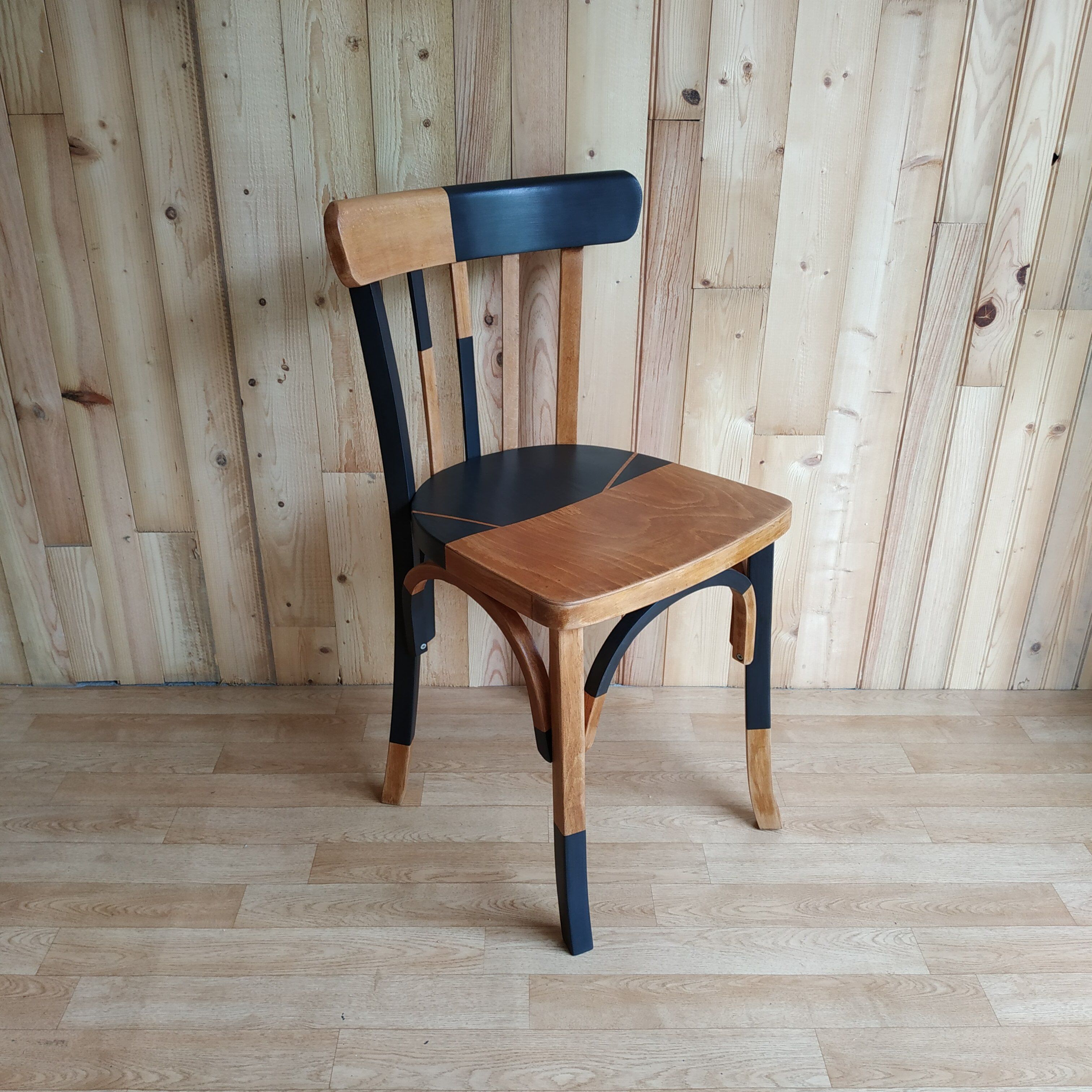 Mismatched bistro chairs