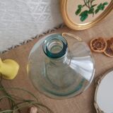 Demijohn in vintage transparent glass