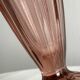 Vintage style translucent pink thick glass vase