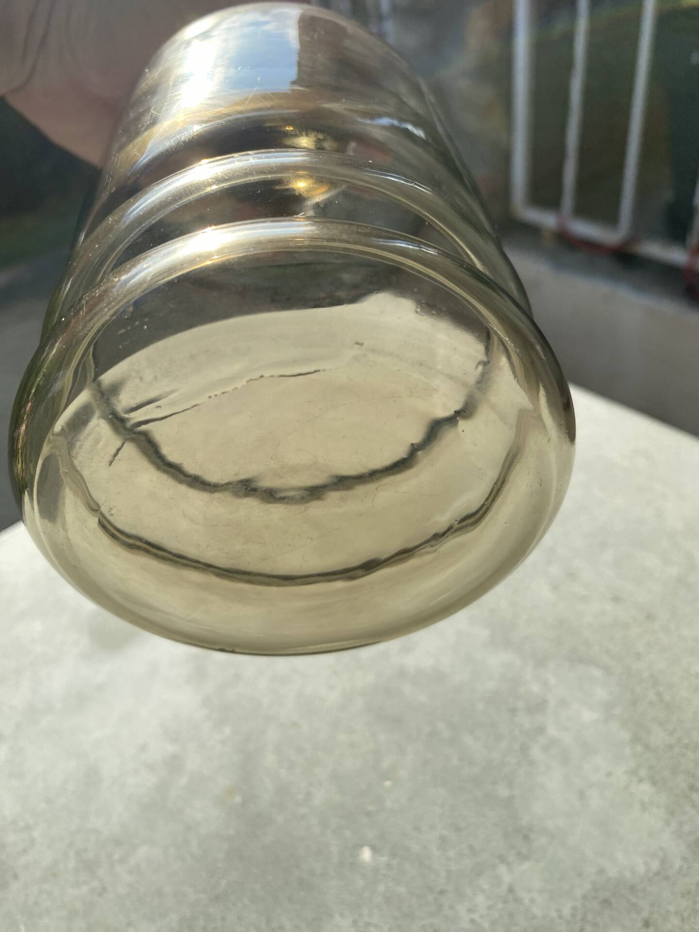 🥃 Vintage Smoked Glass Bottle / Carafe – 70s Chic Spirit