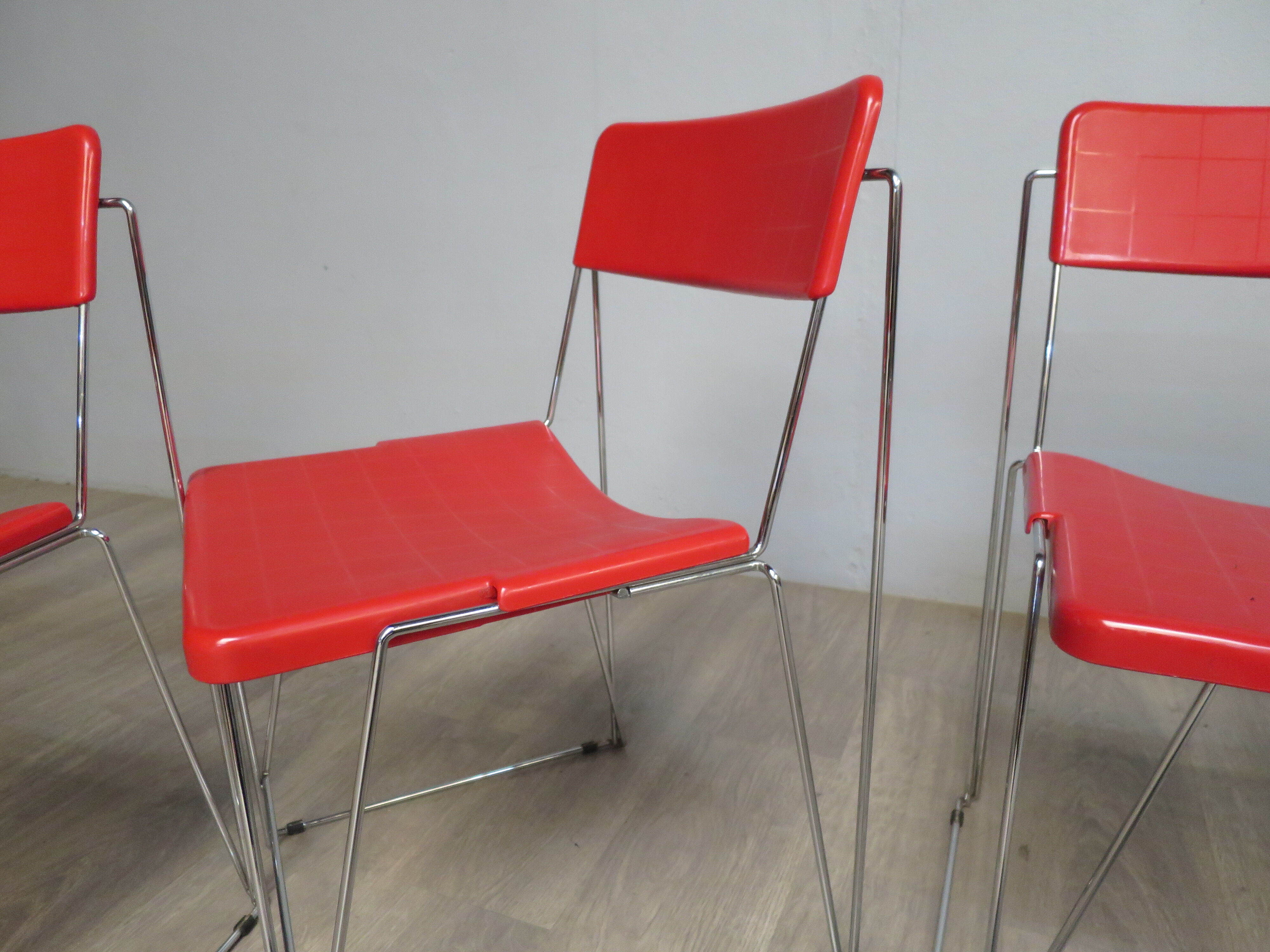 Set of 4 chairs V line Magis by Andries and Hiroko Van Onck