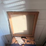 Ancien Peinture Huile Toile Femme Portrait Nue Blonde Enervée Sentiment