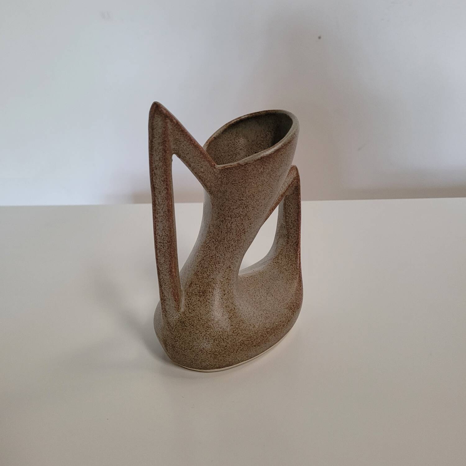 Vintage zoomorphic ceramic vase Vallauris 1970s