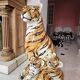 Ceramic sculpture tiger Modern Art Capodimonte