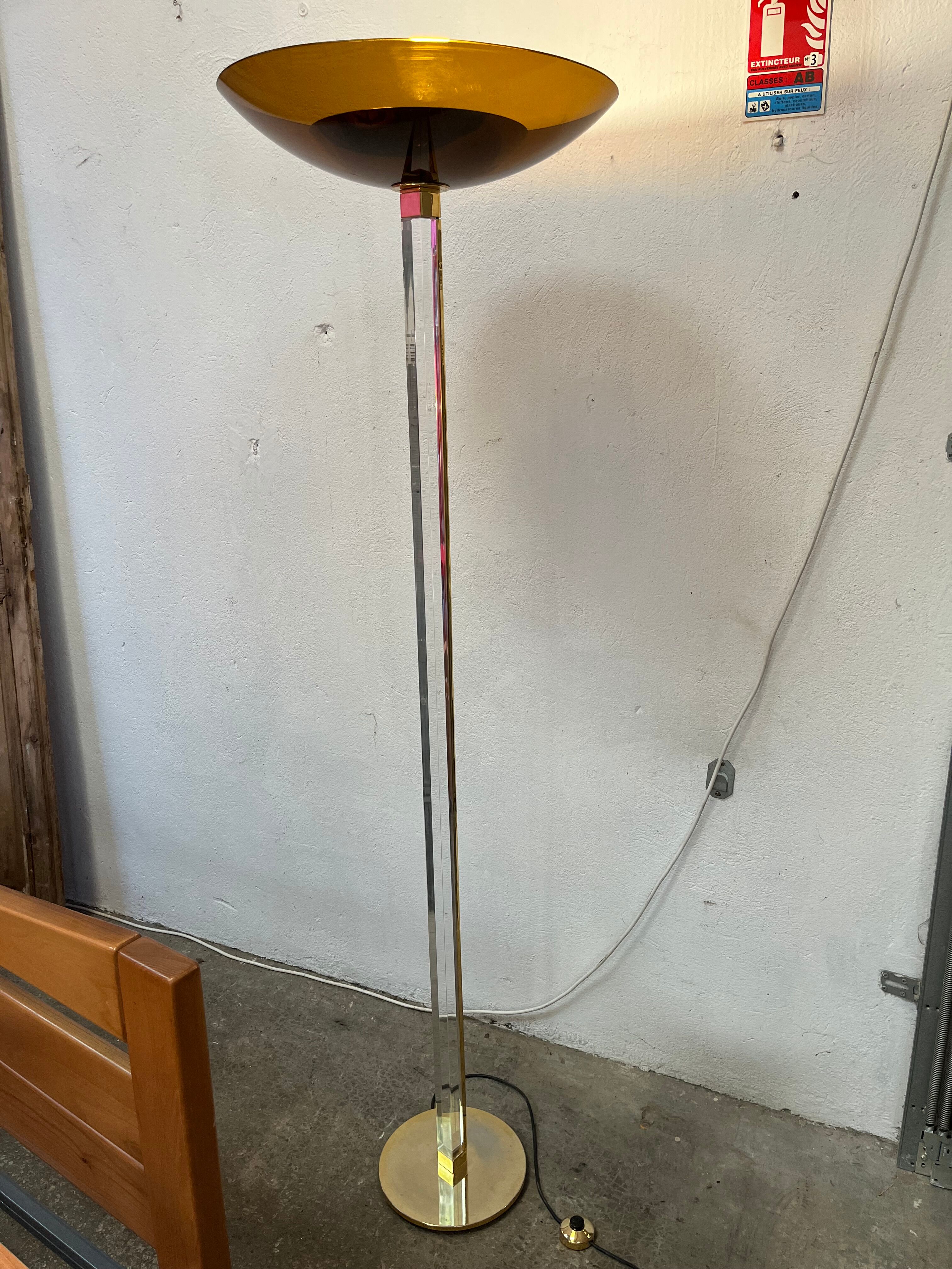 Plexi floor lamp from the 70s