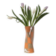 Orange Check Twist Vase