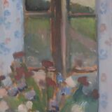 Original Swedish Oil on Panel – “Muted Scene” by Karl Erik Billeström