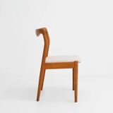 Set of 2 mid-century Danish dining chairs by H.W. Klein