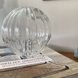 Old transparent glass globe for wall lamp chandelier.