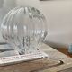 Old transparent glass globe for wall lamp chandelier.