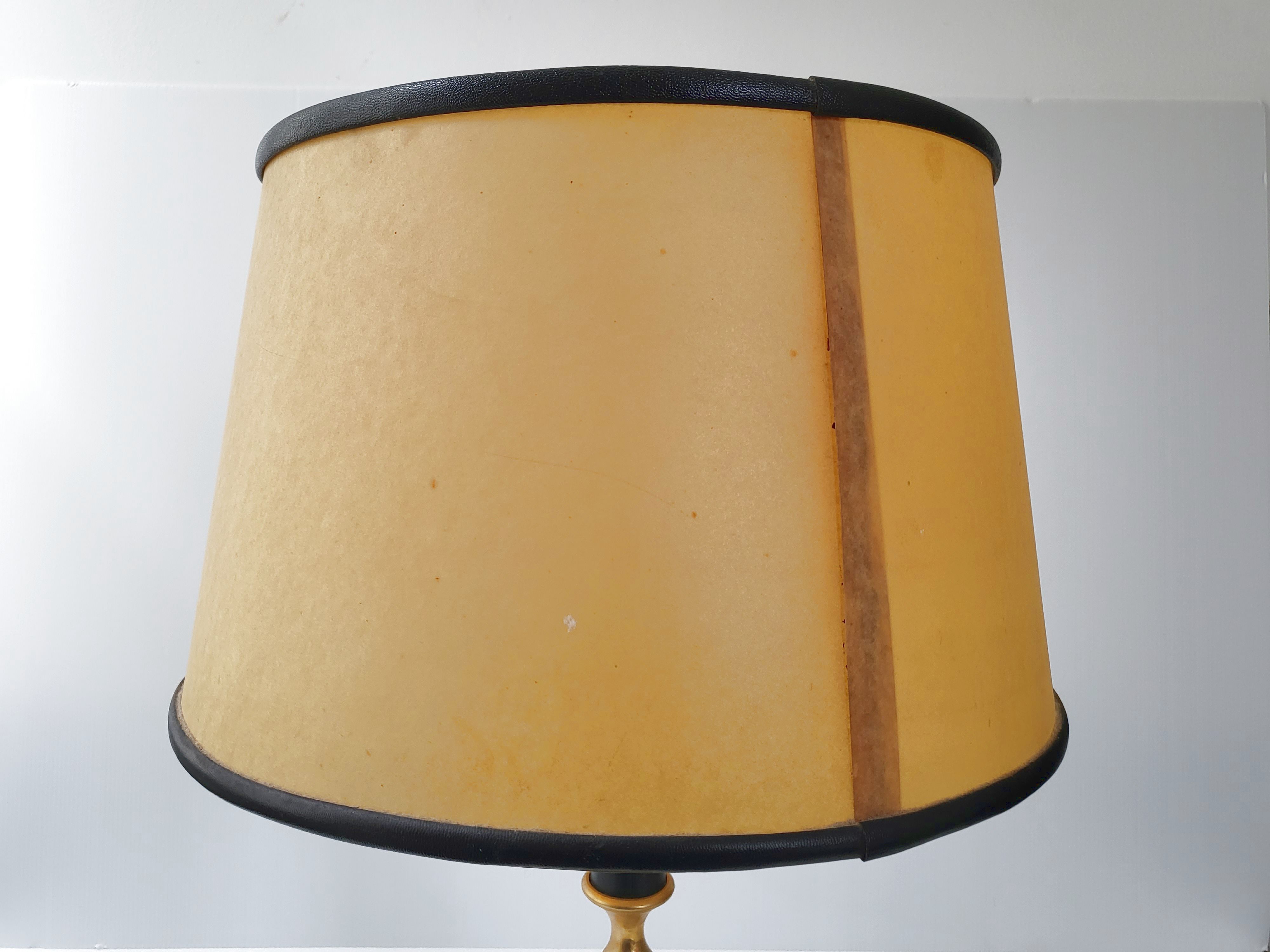 Leather lamp the Tanner 1970 vintage