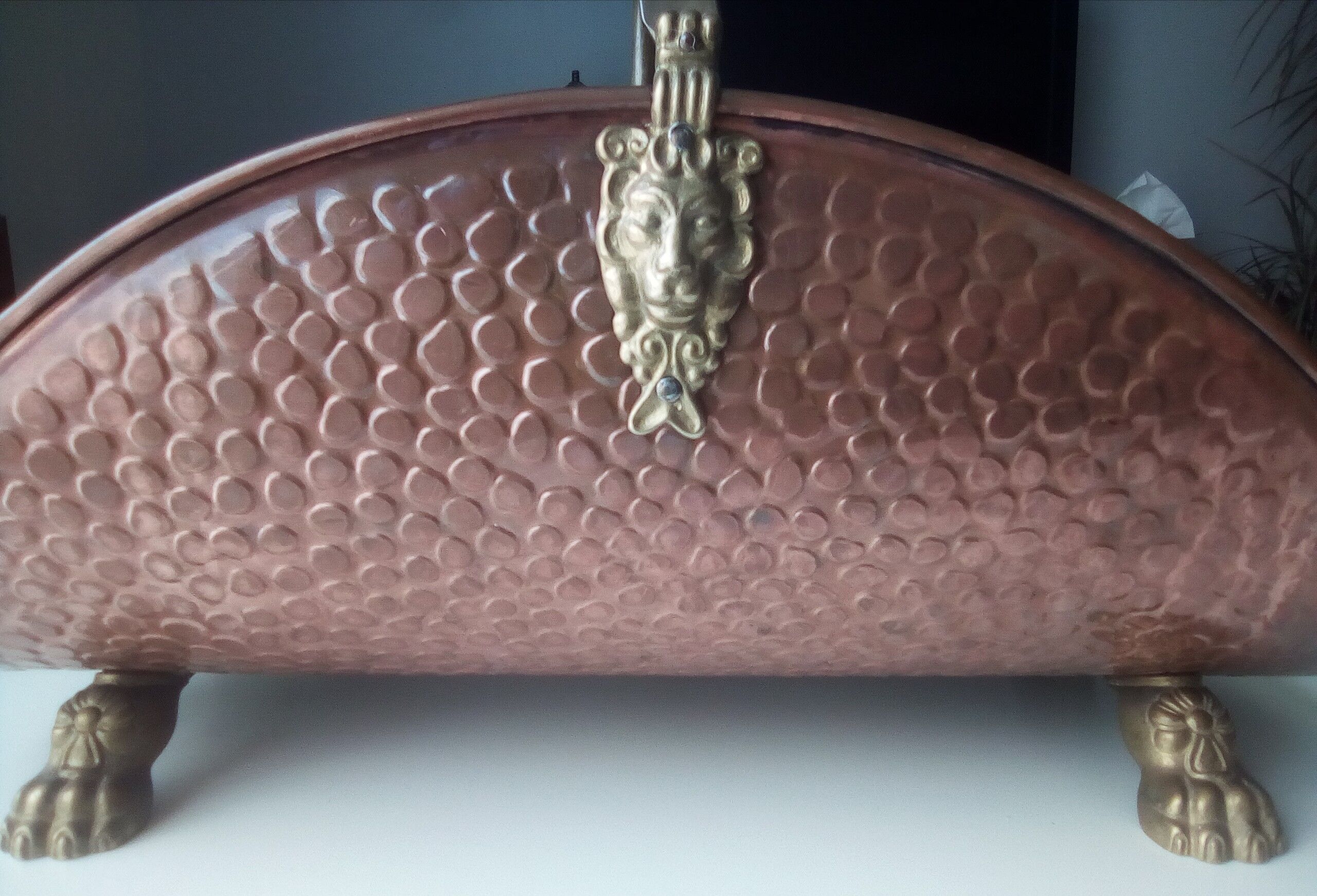 door buche old copper brass porcelain