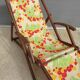 Chilean duo vintage wooden deckchairs with footrest