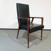 Vintage teak armchair by Josef Hillerband for Wilkhahn 1960s