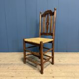 Dutch chair in oak with a straw seat