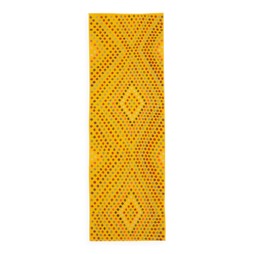 Turkish Handmade Vintage Anatolian Kilim 120 cm x 370 cm