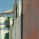 Original Swedish Oil on Canvas – “Town” by Mats Rydstern – Signed – Vintage & Framed – 37 × 49 cm (14.6" × 19.3")