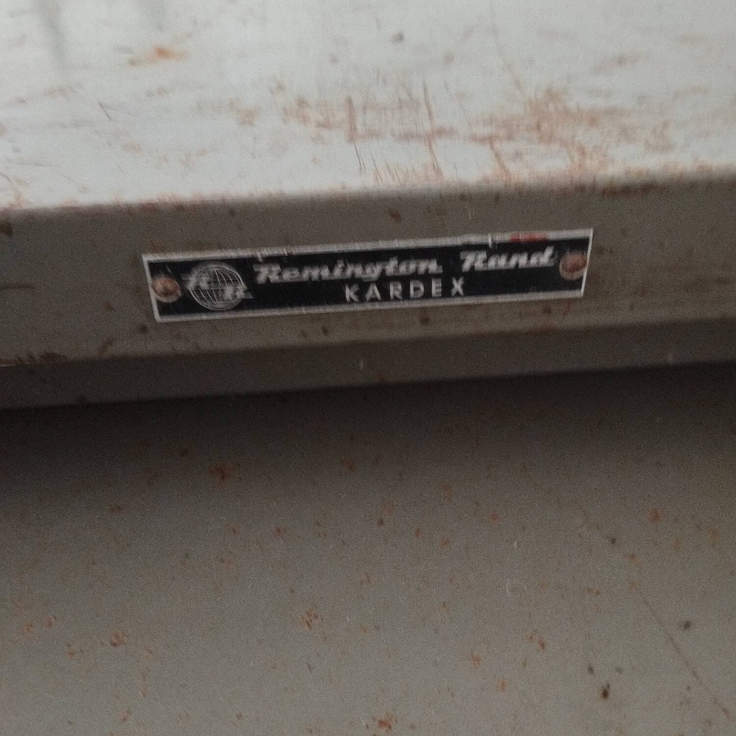 Remington Rand Kardex Industrial Desk Side Table