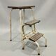 Vintage folding stool/kitchen step stool/ladder