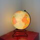 Vintage globe 1930 Perrina Picquart Metal and glass entirely original map geography