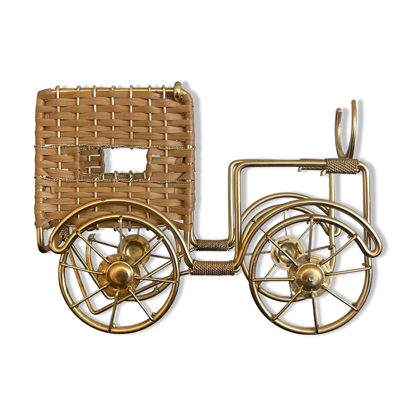 Wicker bottle holder 1970