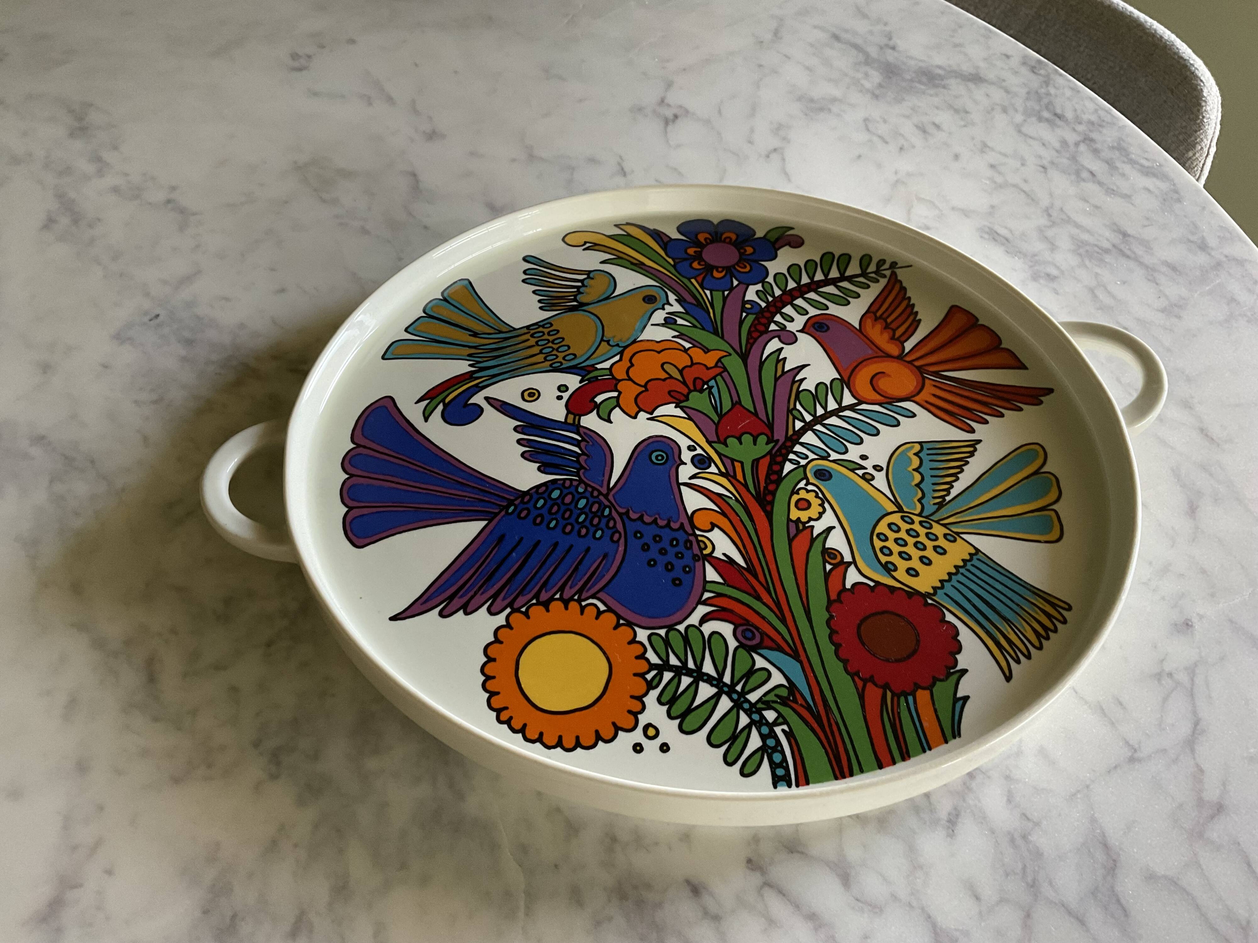 Tart dish. Acapulco. Villeroy and Boch. Vintage.