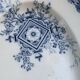 Grand plat de service en faience, modele cartouches, sarreguemines, U & C, made in france, faience