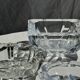 Classic geometric style glass ashtray