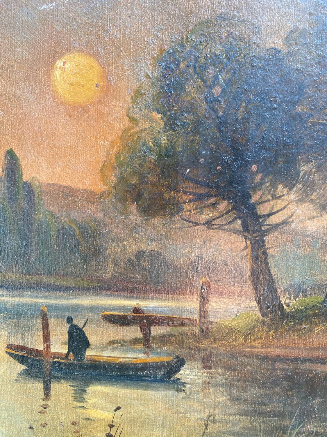 19th century pond landscape