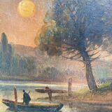 Paysage d’étang XIXEME siècle