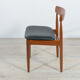 Mid-century teak dining chairs, 1960s, set of 4