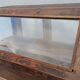 Antique wooden showcase