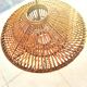 Vintage rattan pendant light with a diameter of 45cm