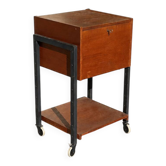 Mid-century trolley / side table made of wood & metal