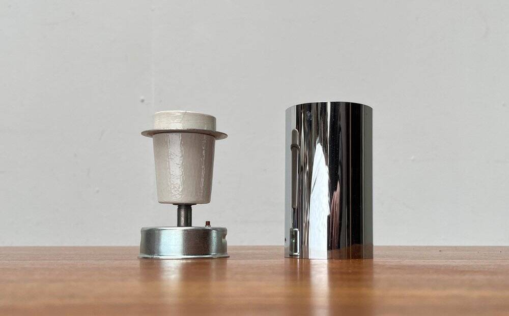 Vintage minimalist wall lamps or ceiling lights from the German space age by Rzb, set of 4.