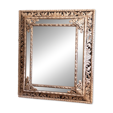 Patinated XIX century cloisonné mirror.