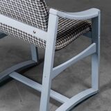 Set of 4 chairs fabric pied de poule anni' 60 vintage modern