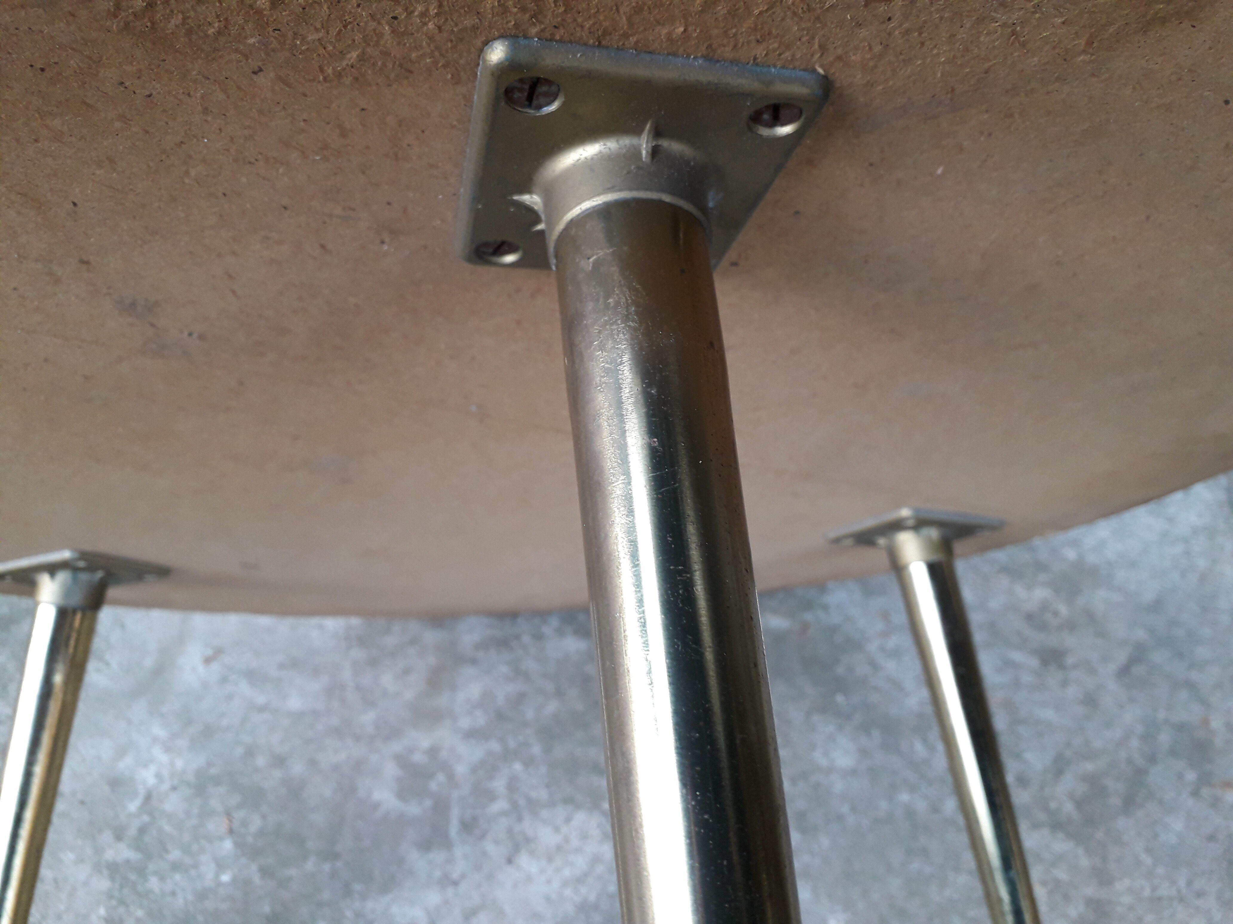 Vintage coffee table compass feet