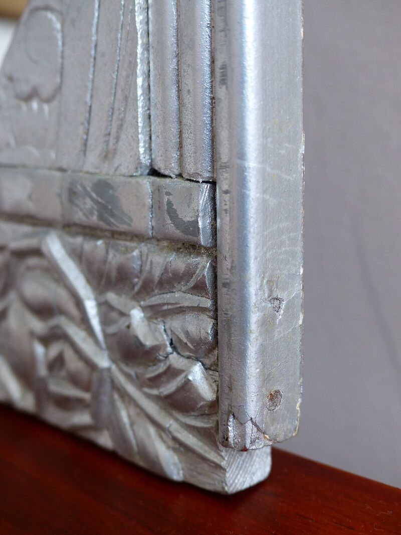 Mirror art deco floral roses and leaves 36c49cm